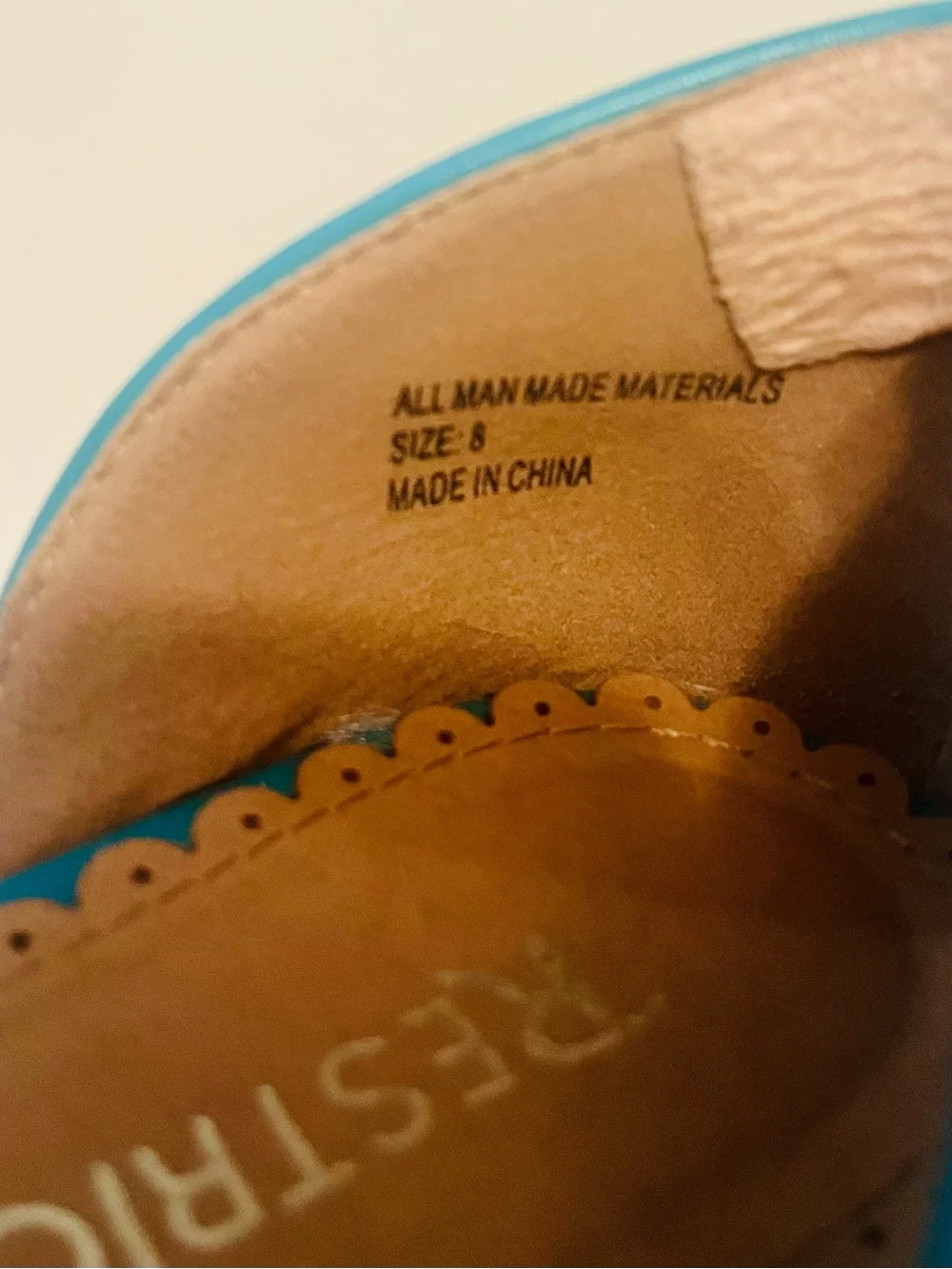 Women’s Size 8 Teal and Beige D'Orsay Flat Espandrills from Soft Surroundings